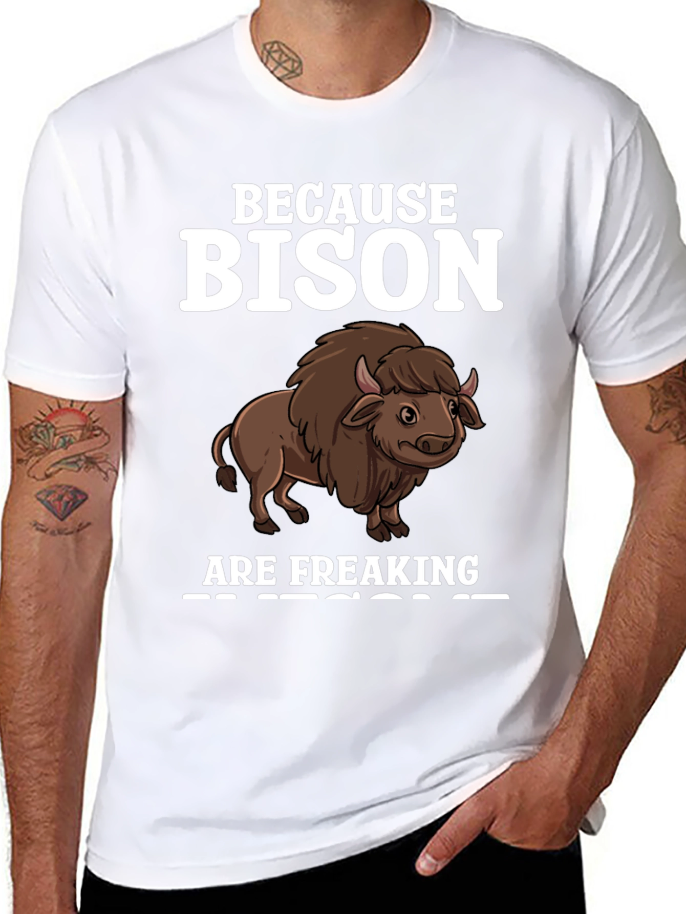 Bison Freaking Awesome Graphic Tee