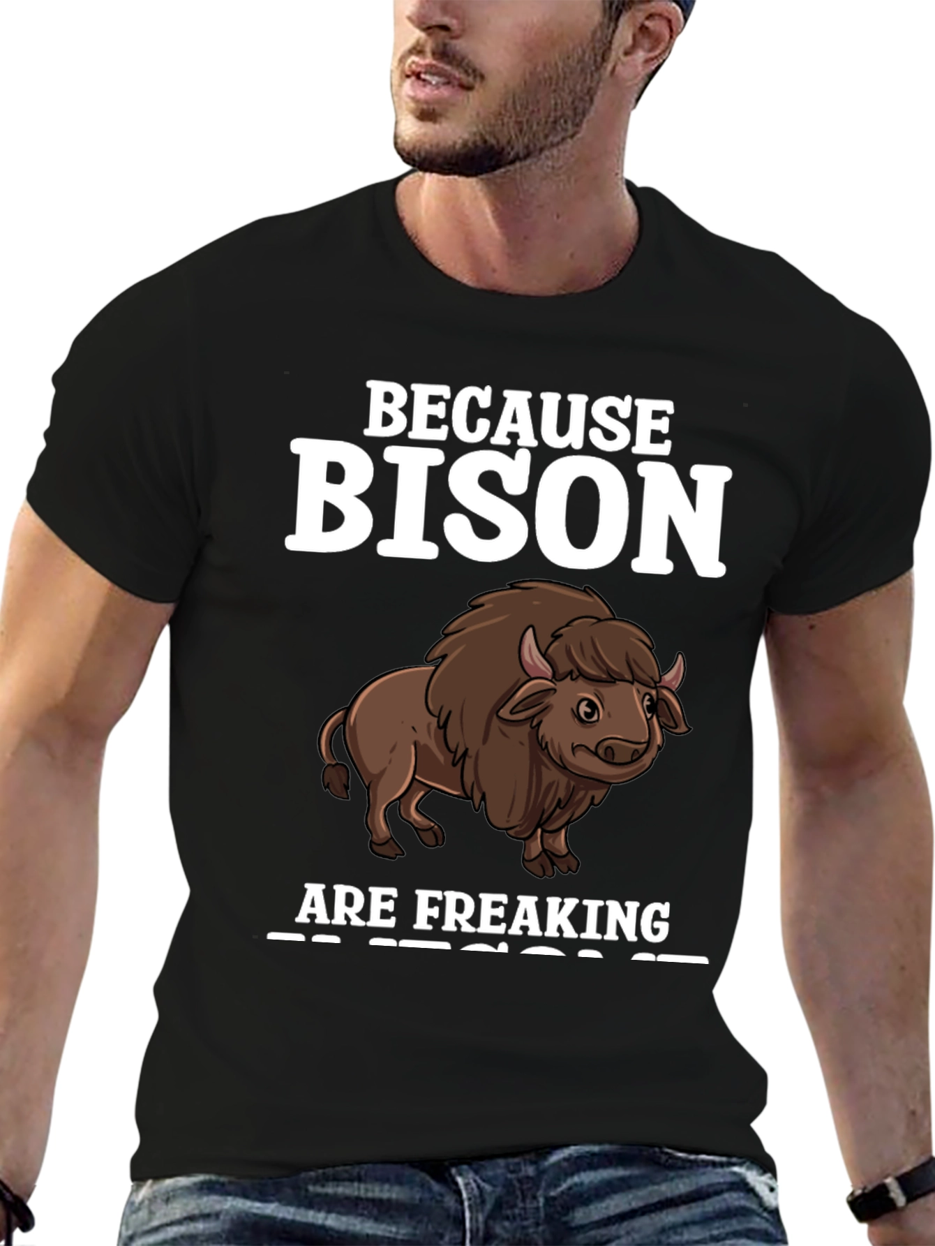 Bison Freaking Awesome Graphic Tee