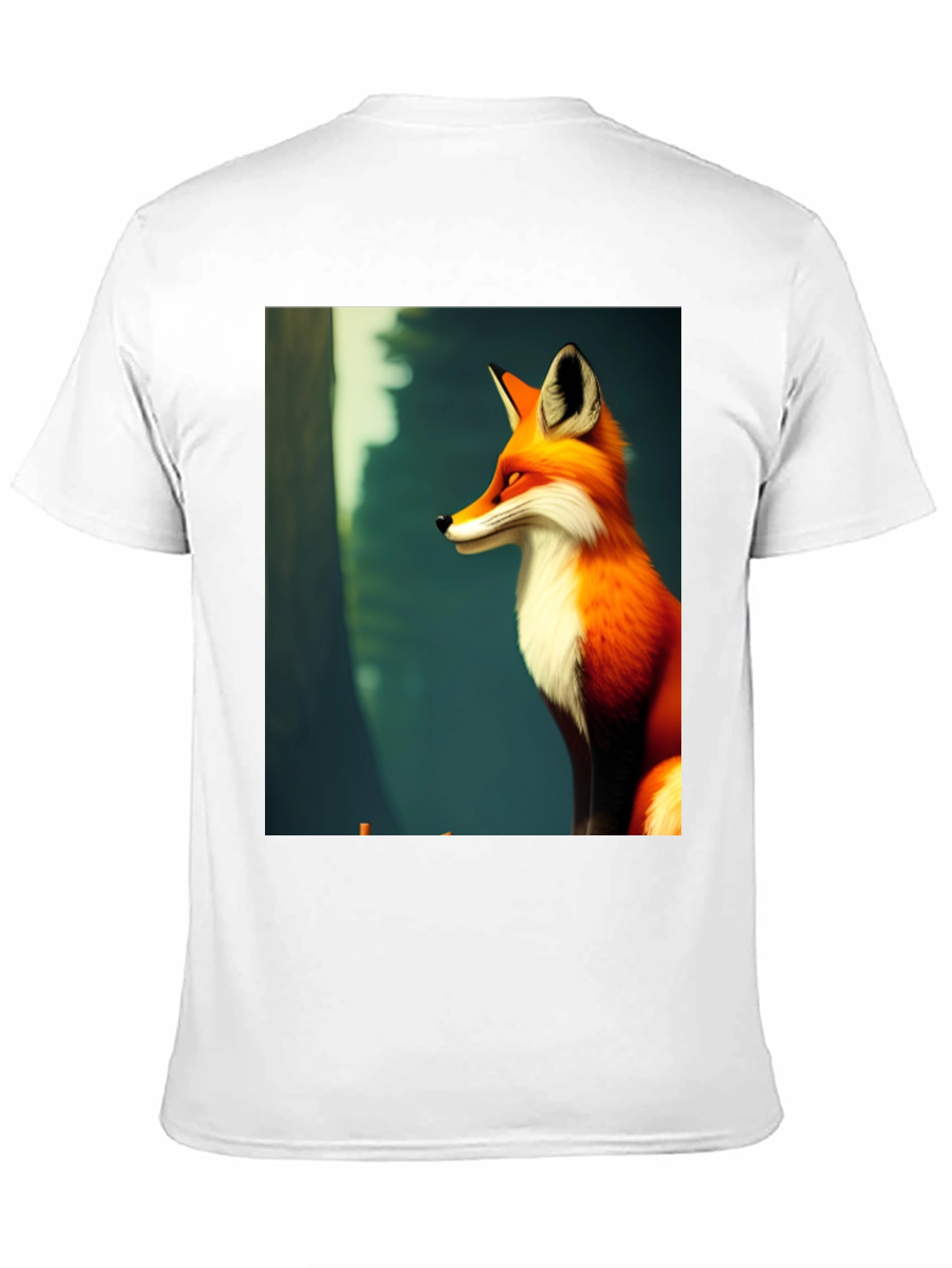 Fox Graphic Black T-Shirt - Stylish Mens Tee
