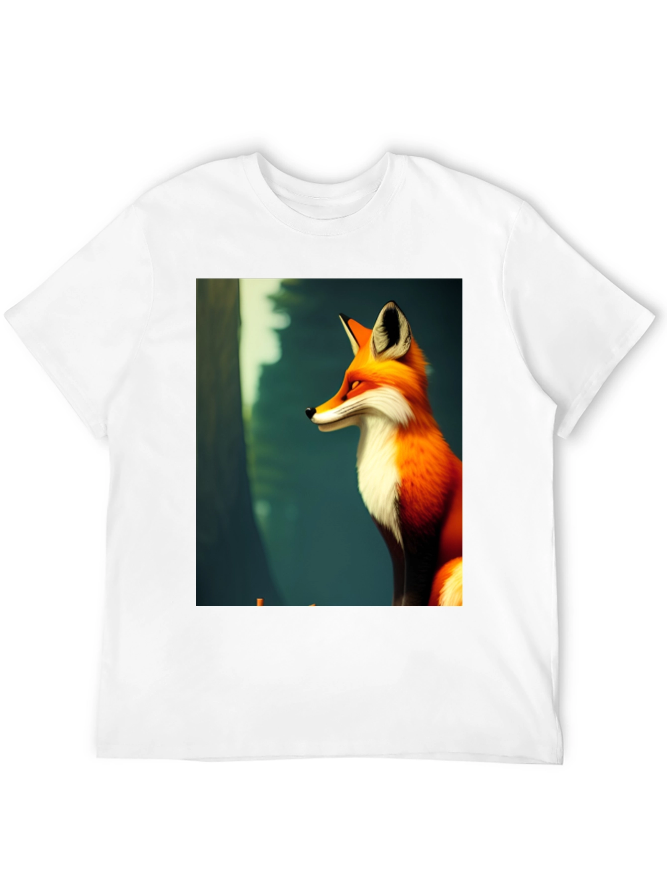 Fox Graphic Black T-Shirt - Stylish Mens Tee