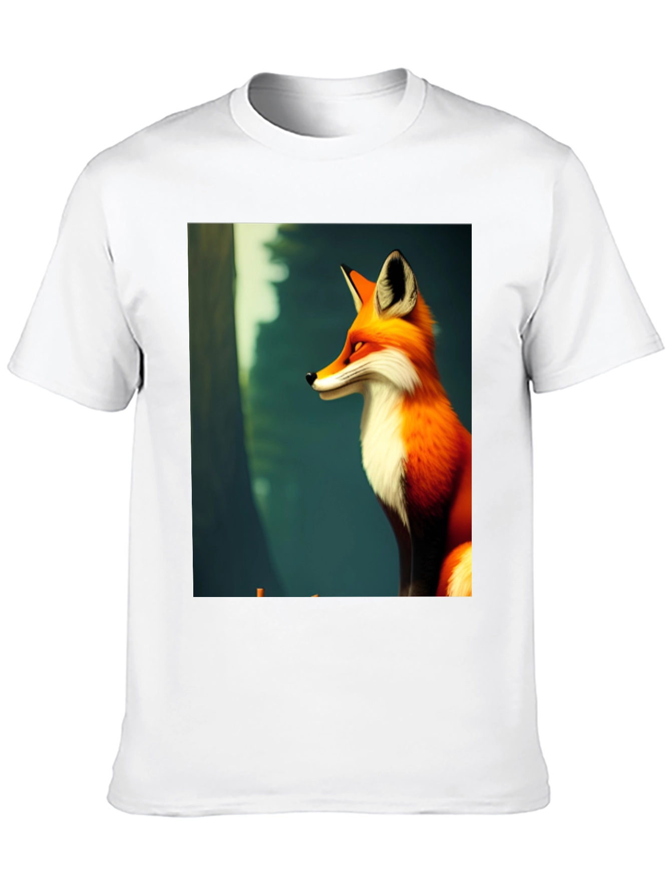 Fox Graphic Black T-Shirt - Stylish Mens Tee