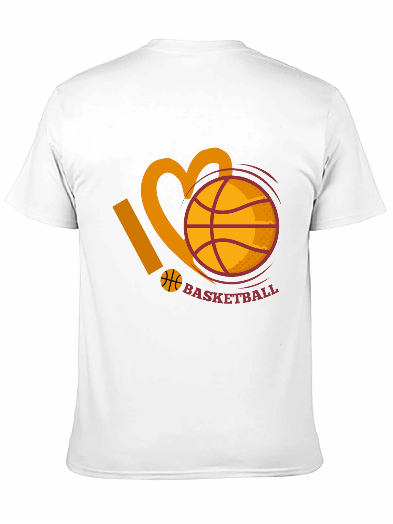 I Love Basketball Graphic Tee - Black