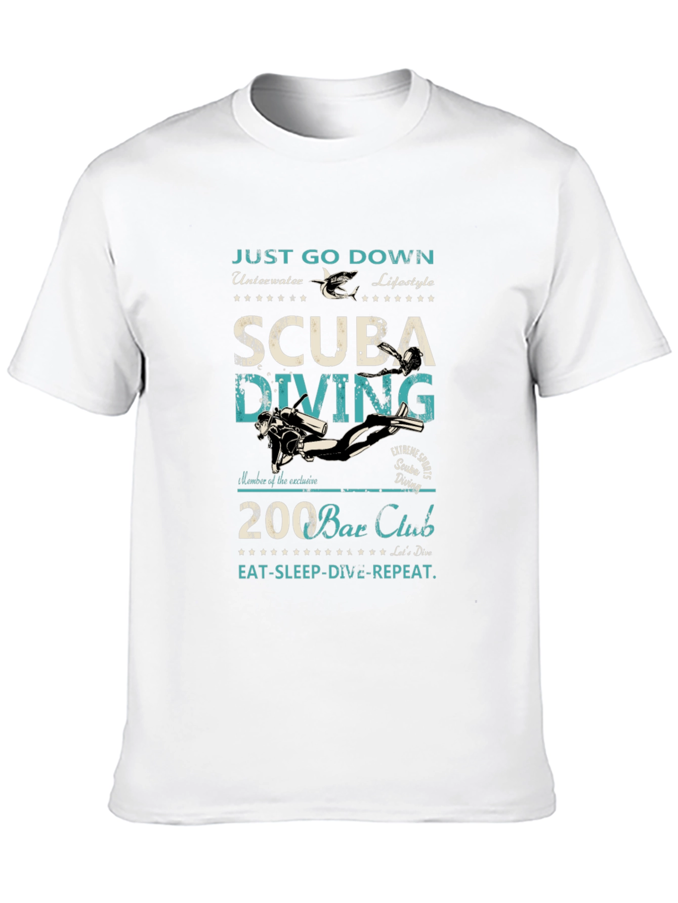 Scuba Diving T-Shirt: Just Go Down Underwater Lifestyle