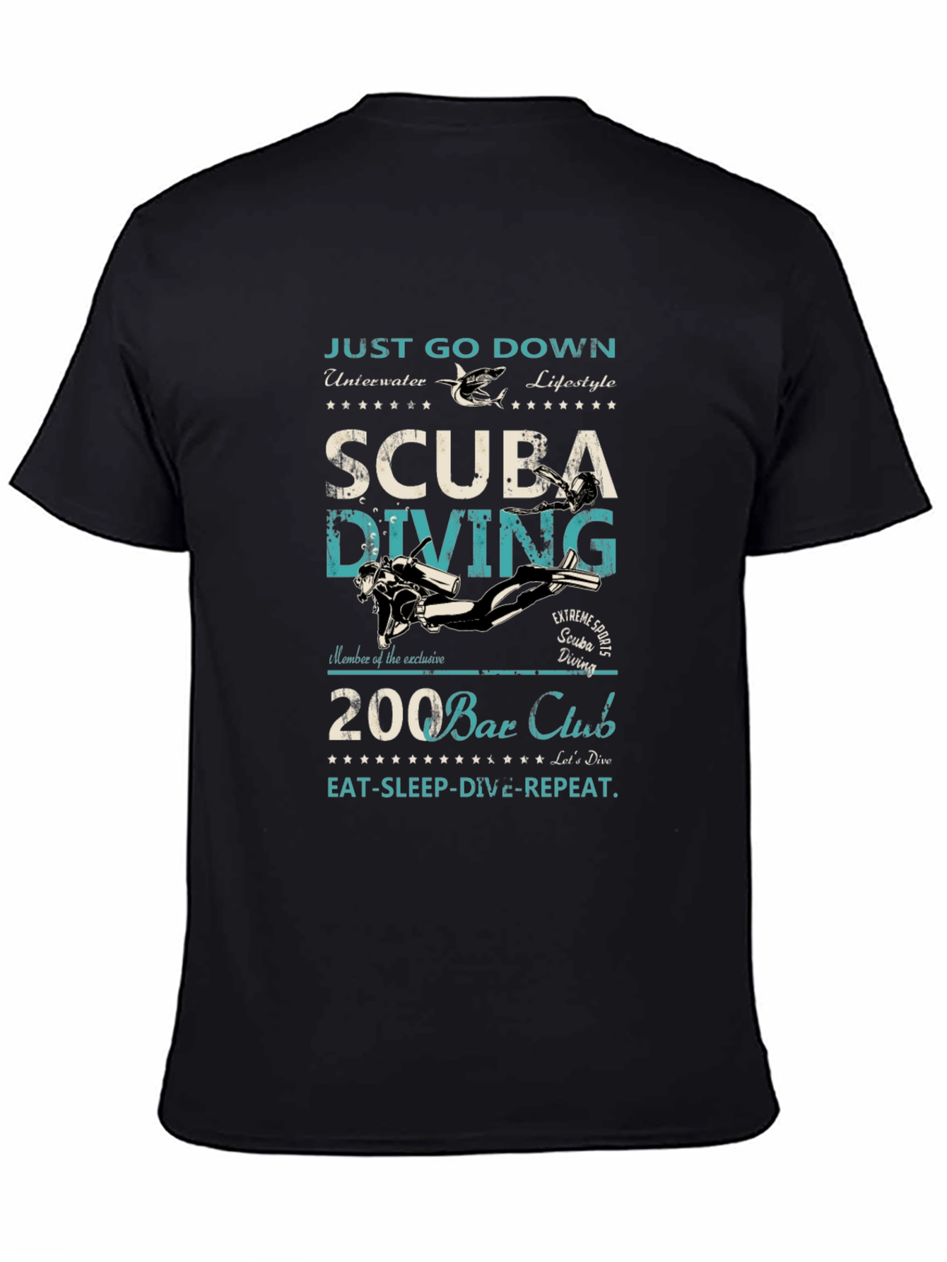 Scuba Diving T-Shirt: Just Go Down Underwater Lifestyle