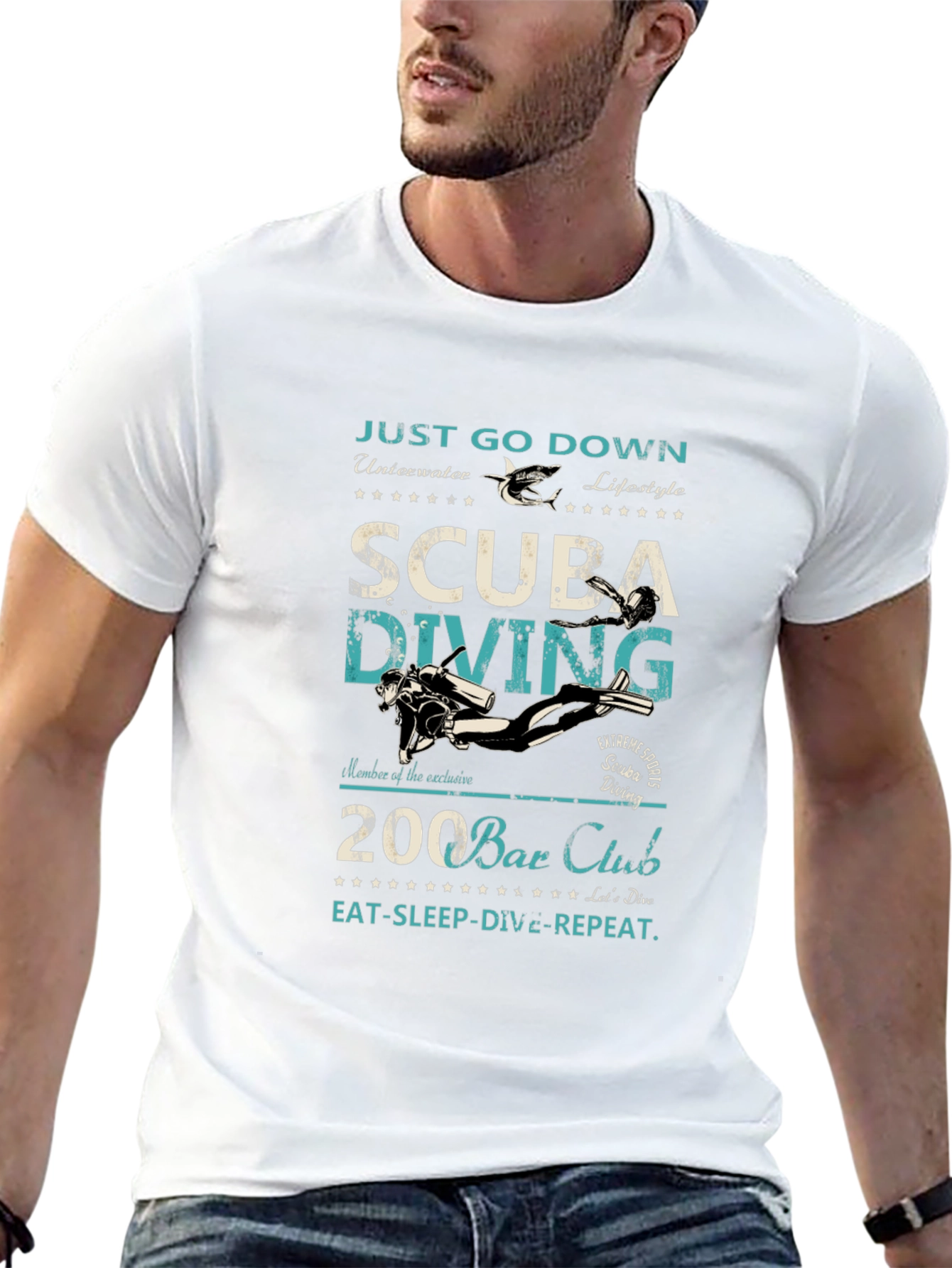 Scuba Diving T-Shirt: Just Go Down Underwater Lifestyle