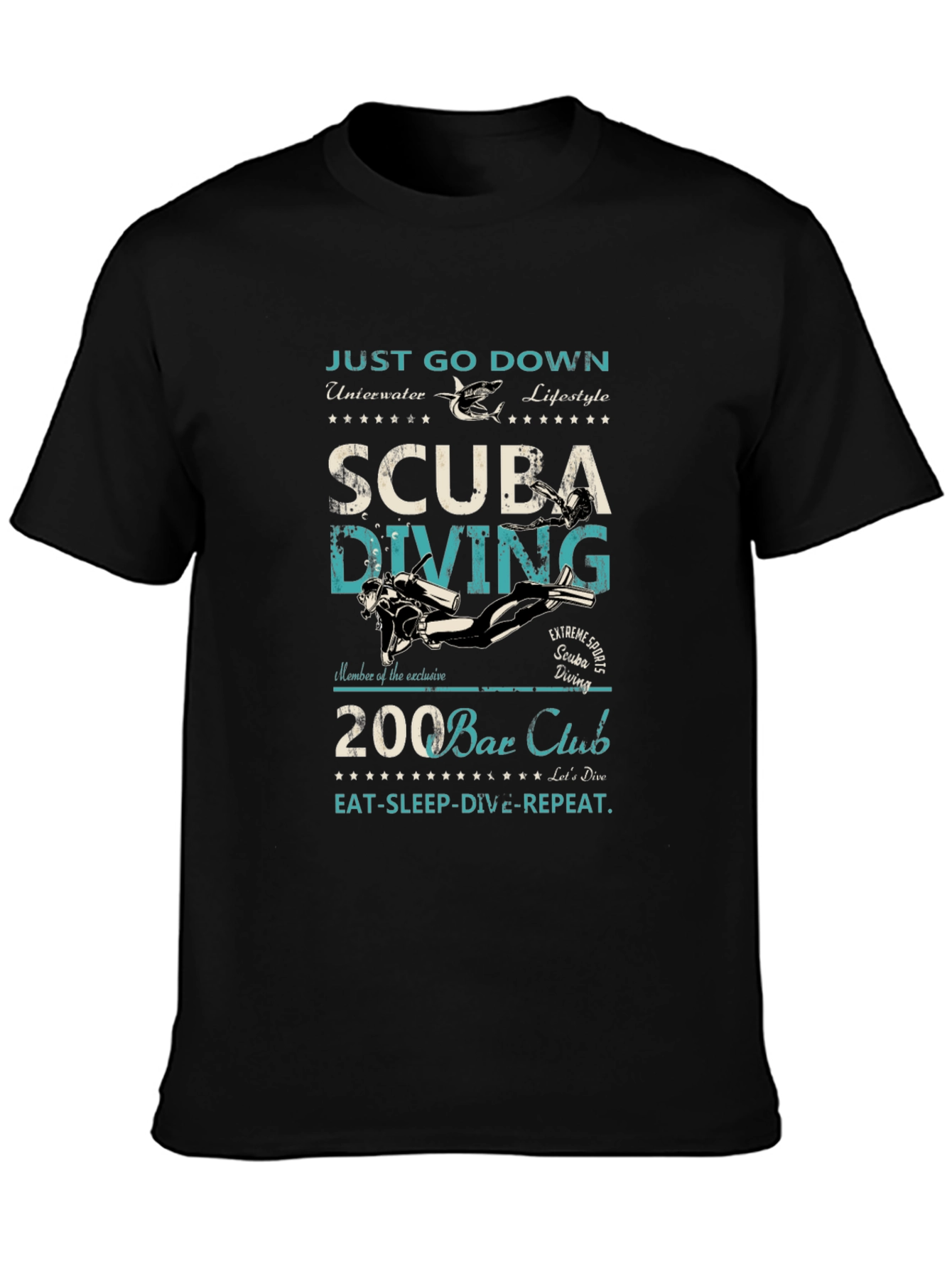 Scuba Diving T-Shirt: Just Go Down Underwater Lifestyle