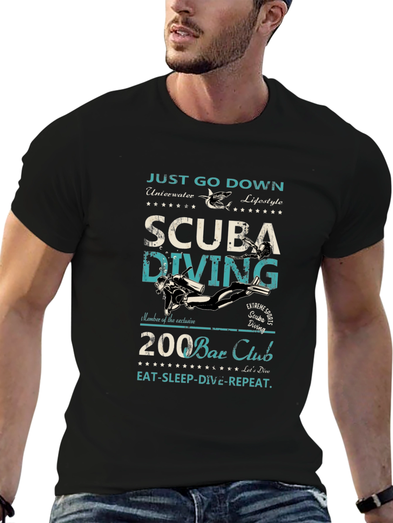 Scuba Diving T-Shirt: Just Go Down Underwater Lifestyle