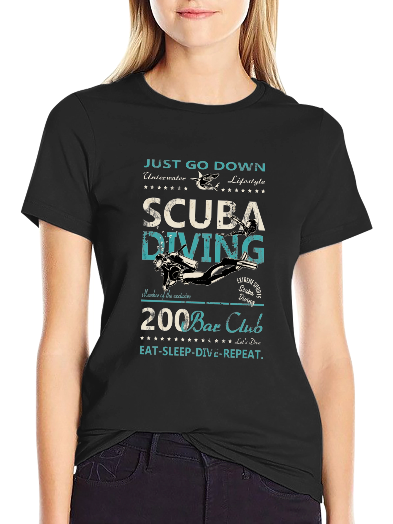 Scuba Diving T-Shirt: Just Go Down Underwater Lifestyle
