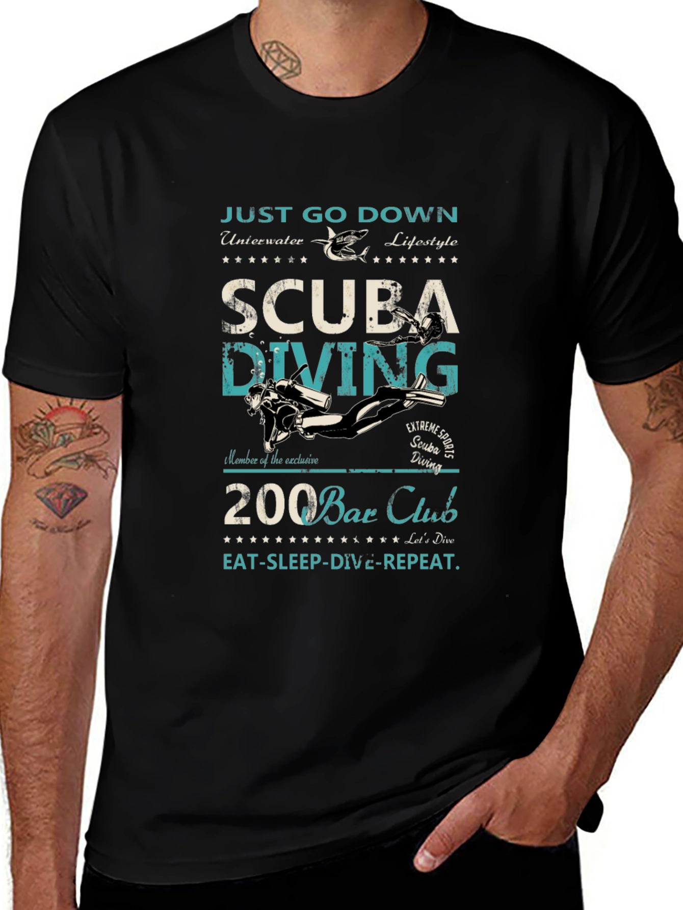 Scuba Diving T-Shirt: Just Go Down Underwater Lifestyle