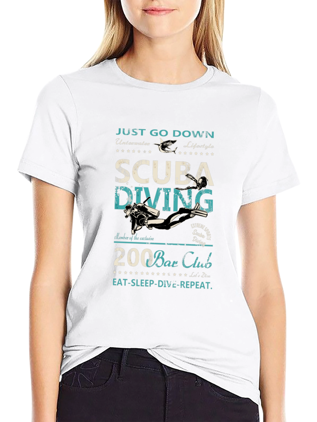 Scuba Diving T-Shirt: Just Go Down Underwater Lifestyle