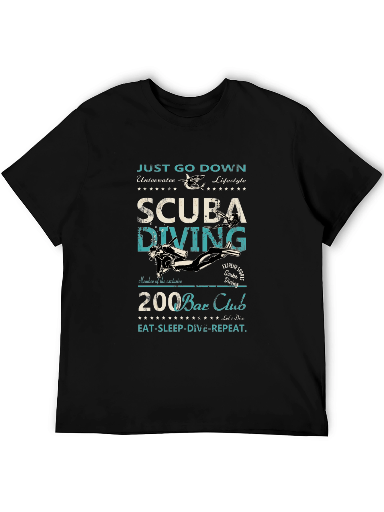 Scuba Diving T-Shirt: Just Go Down Underwater Lifestyle