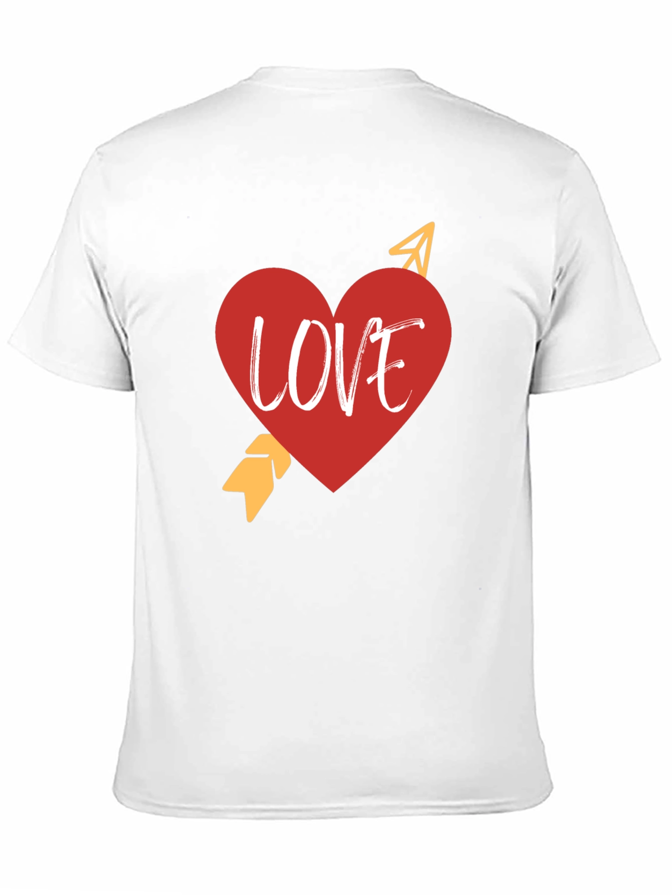 Love Heart Arrow Black T-Shirt