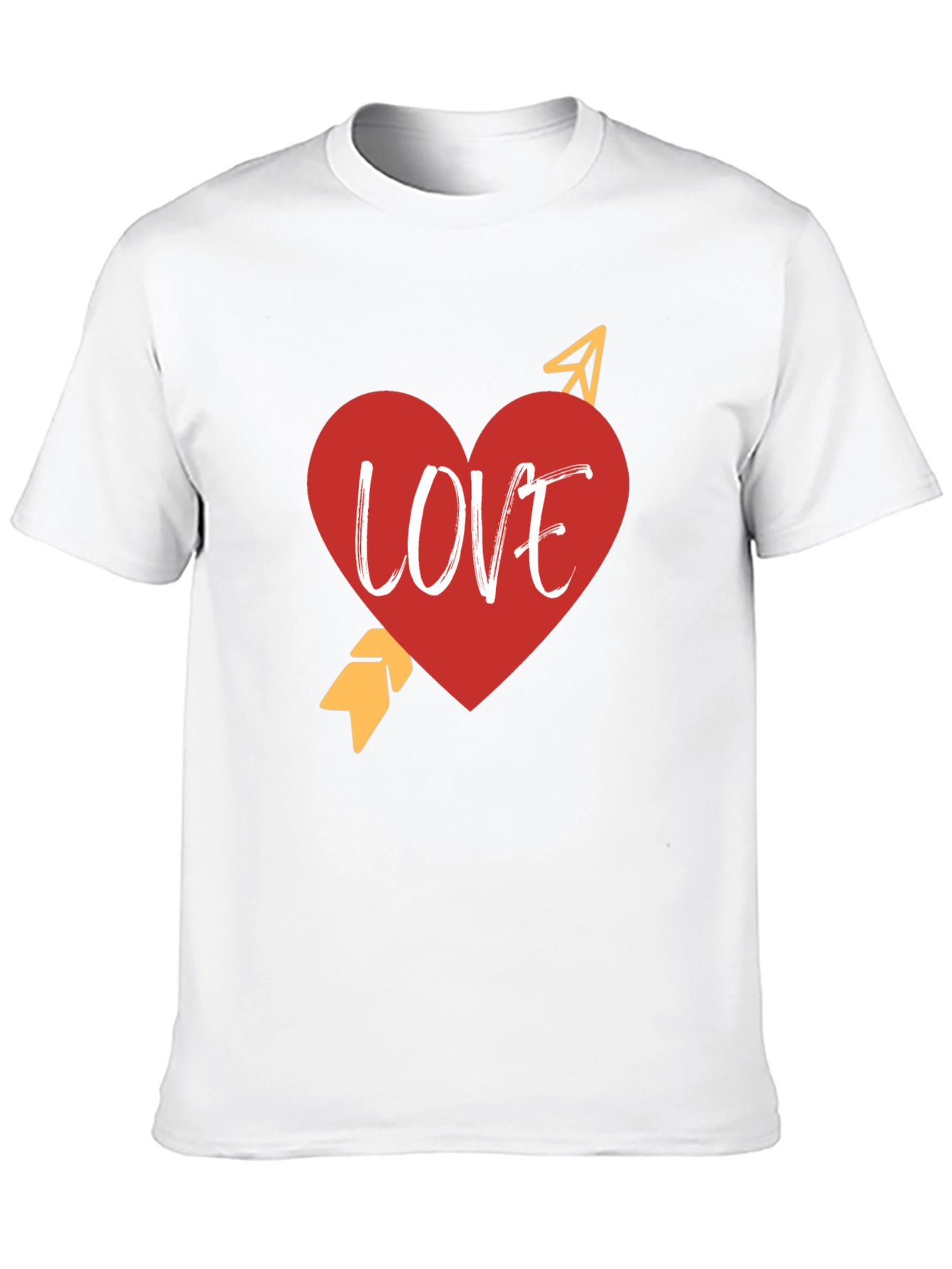 Love Heart Arrow Black T-Shirt