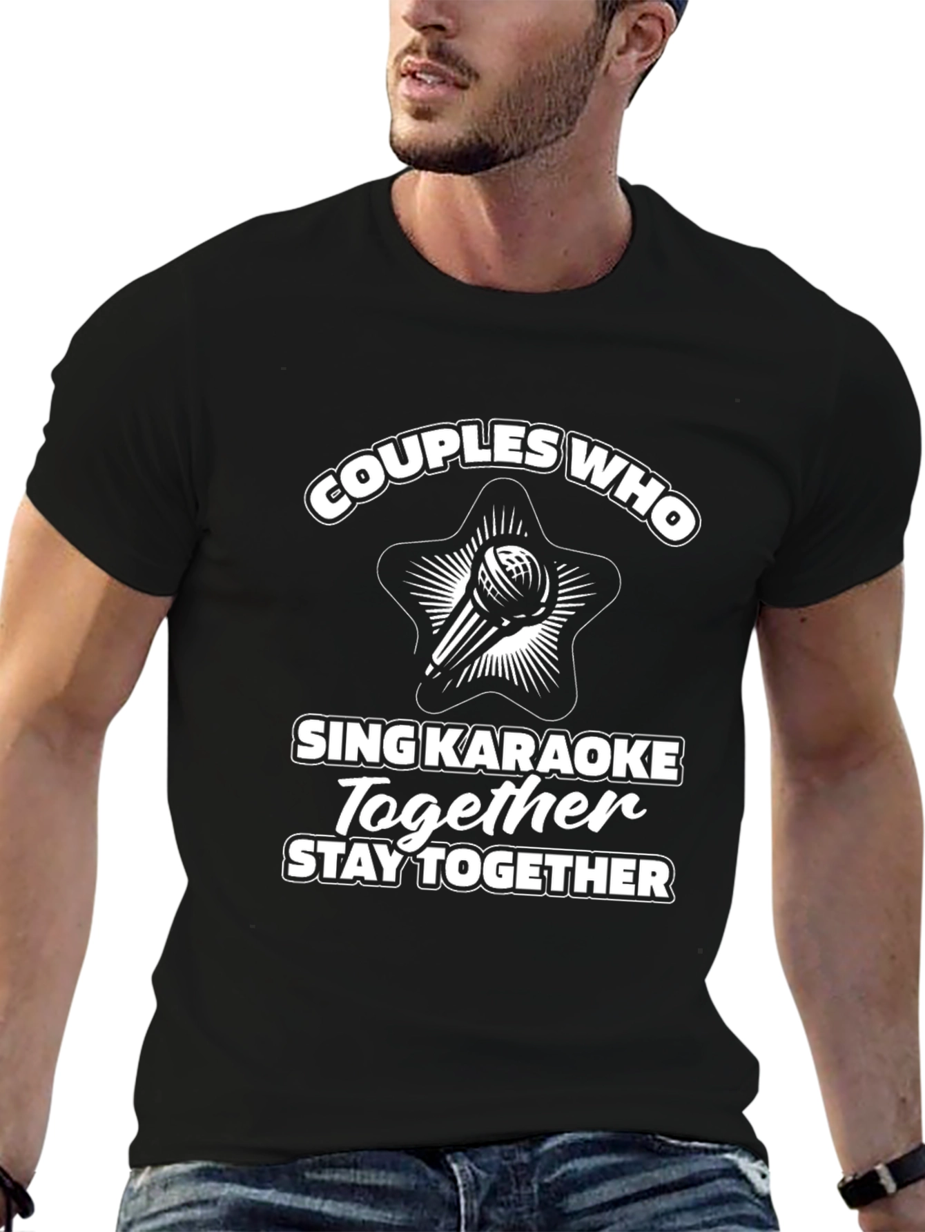 Couples Who Sing Karaoke Together Stay Together T-Shirt