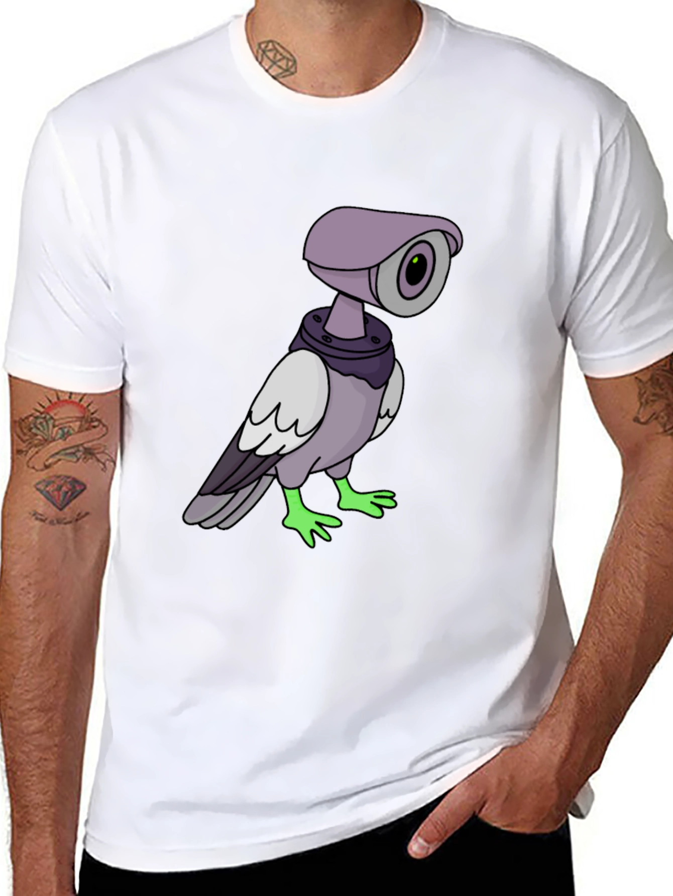 Surveillance Bird T-Shirt - Funny Conspiracy Design