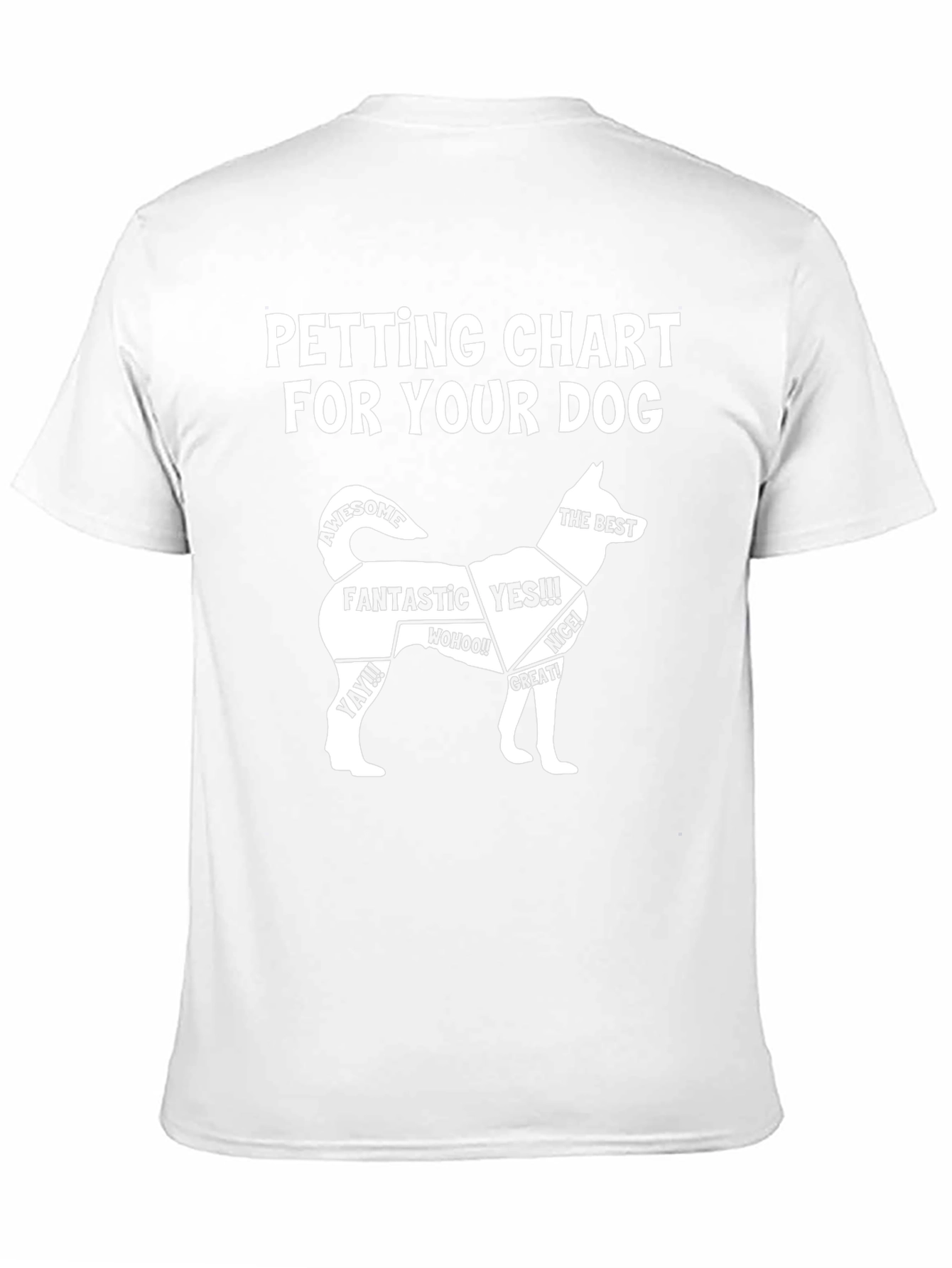 Petting Chart Dog Lover T-Shirt