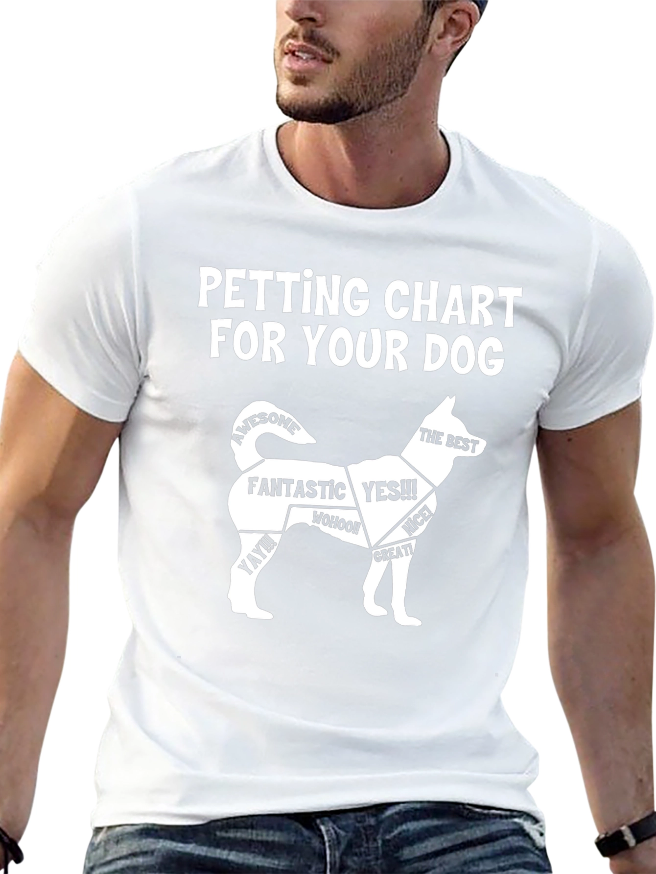 Petting Chart Dog Lover T-Shirt