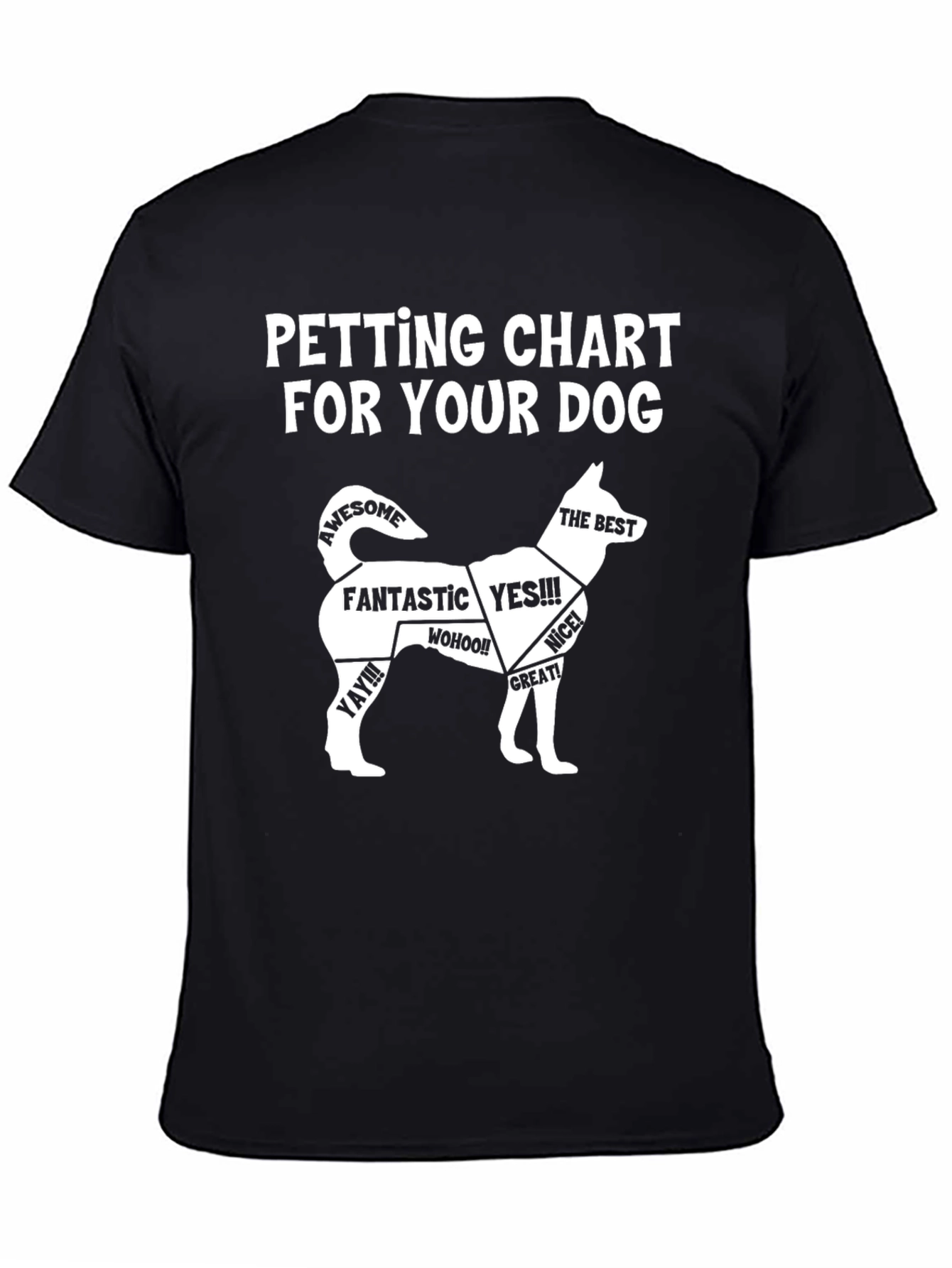 Petting Chart Dog Lover T-Shirt