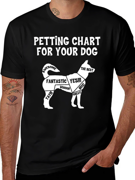 Petting Chart Dog Lover T-Shirt