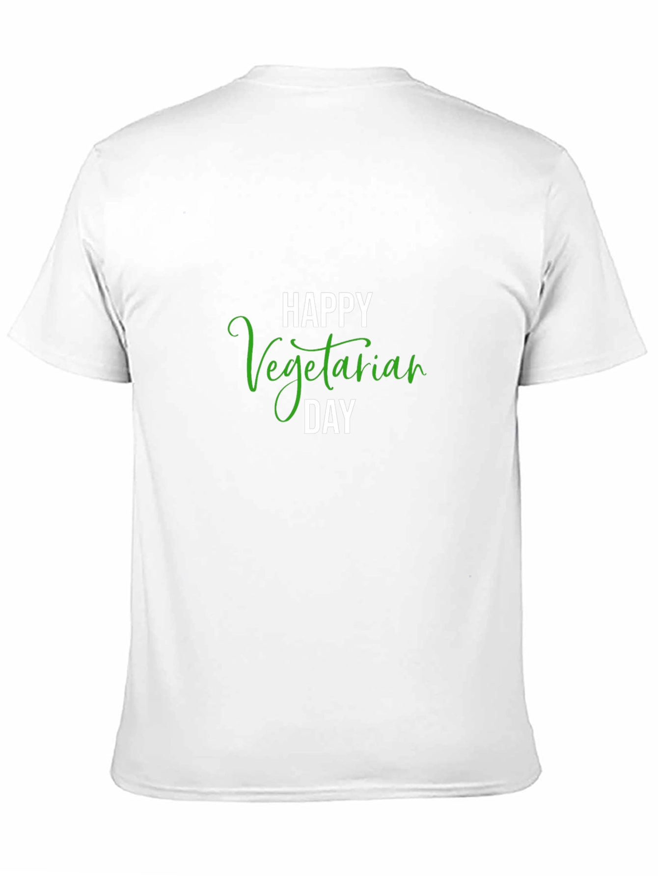 Happy Vegetarian Day Black T-Shirt