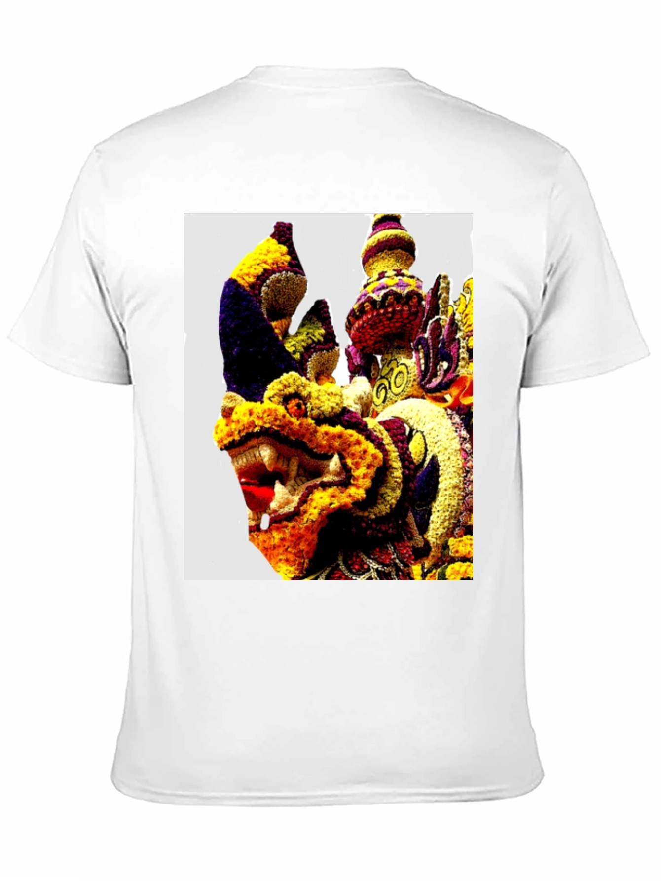 Dragon Floral Art Graphic Tee