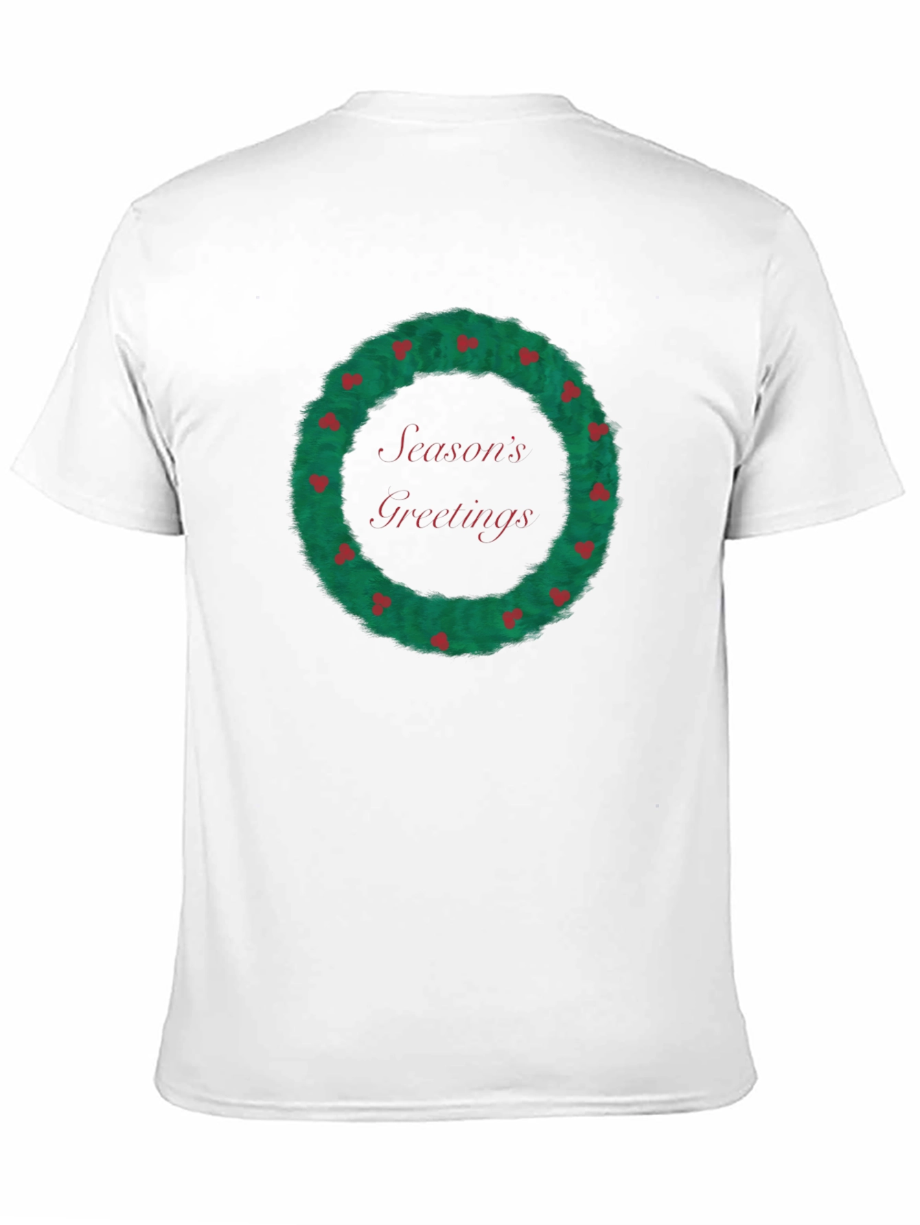 Seasons Greetings Wreath Graphic Tee