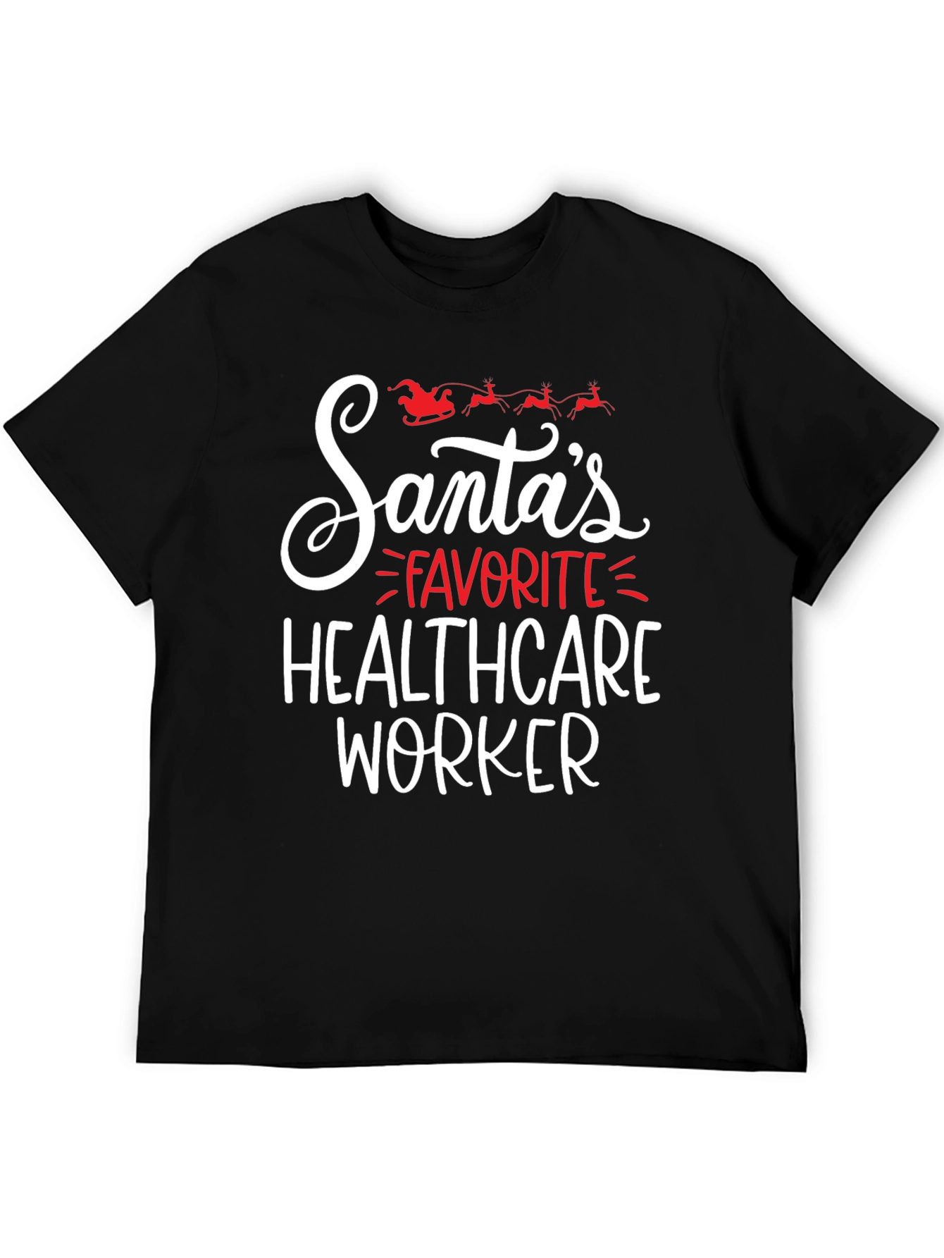 Santas Favorite Healthcare Worker T-Shirt