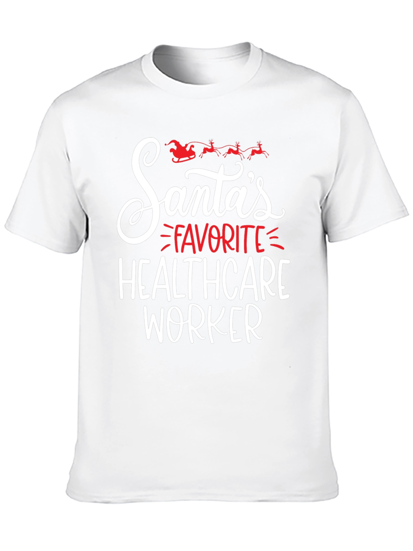 Santas Favorite Healthcare Worker T-Shirt