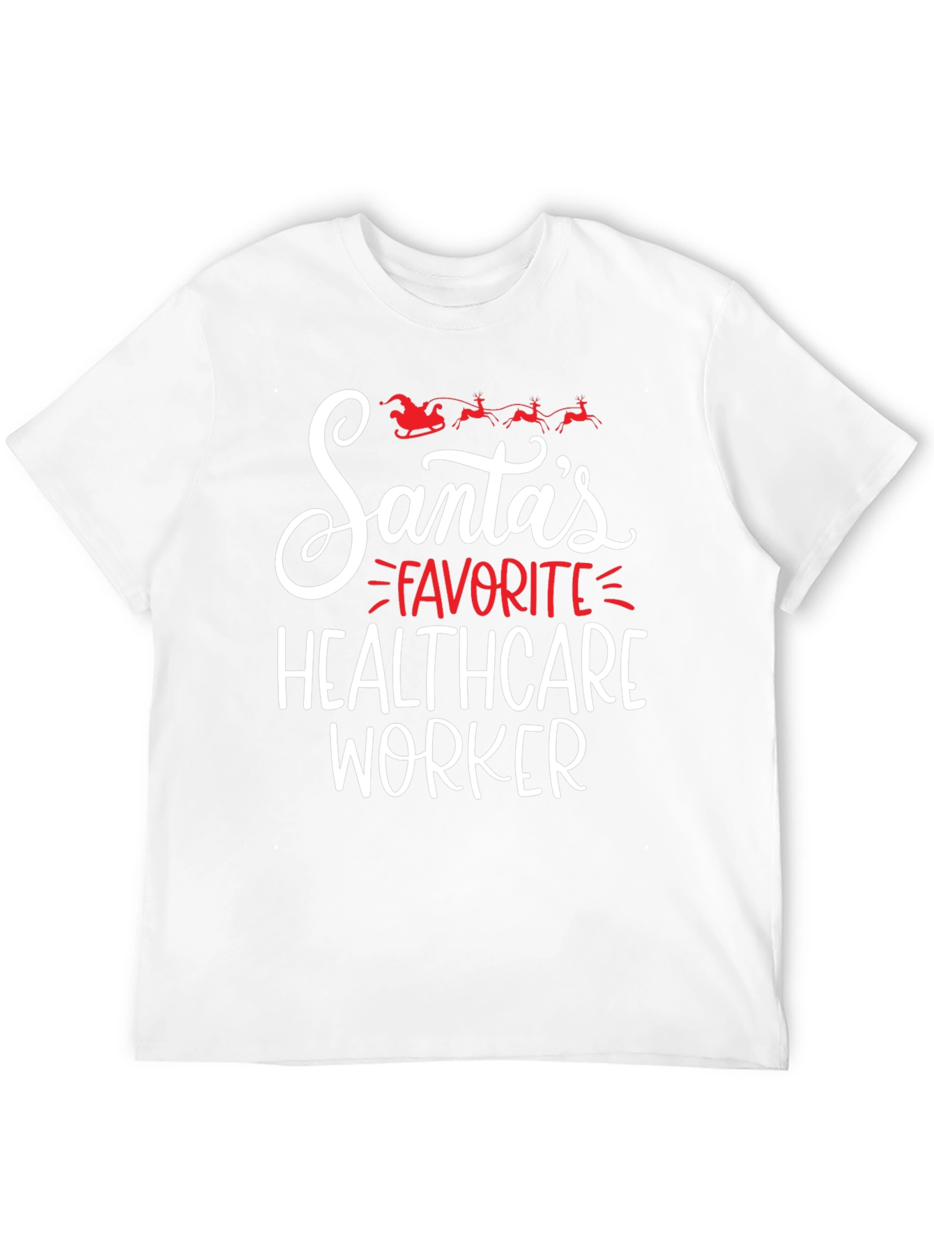 Santas Favorite Healthcare Worker T-Shirt