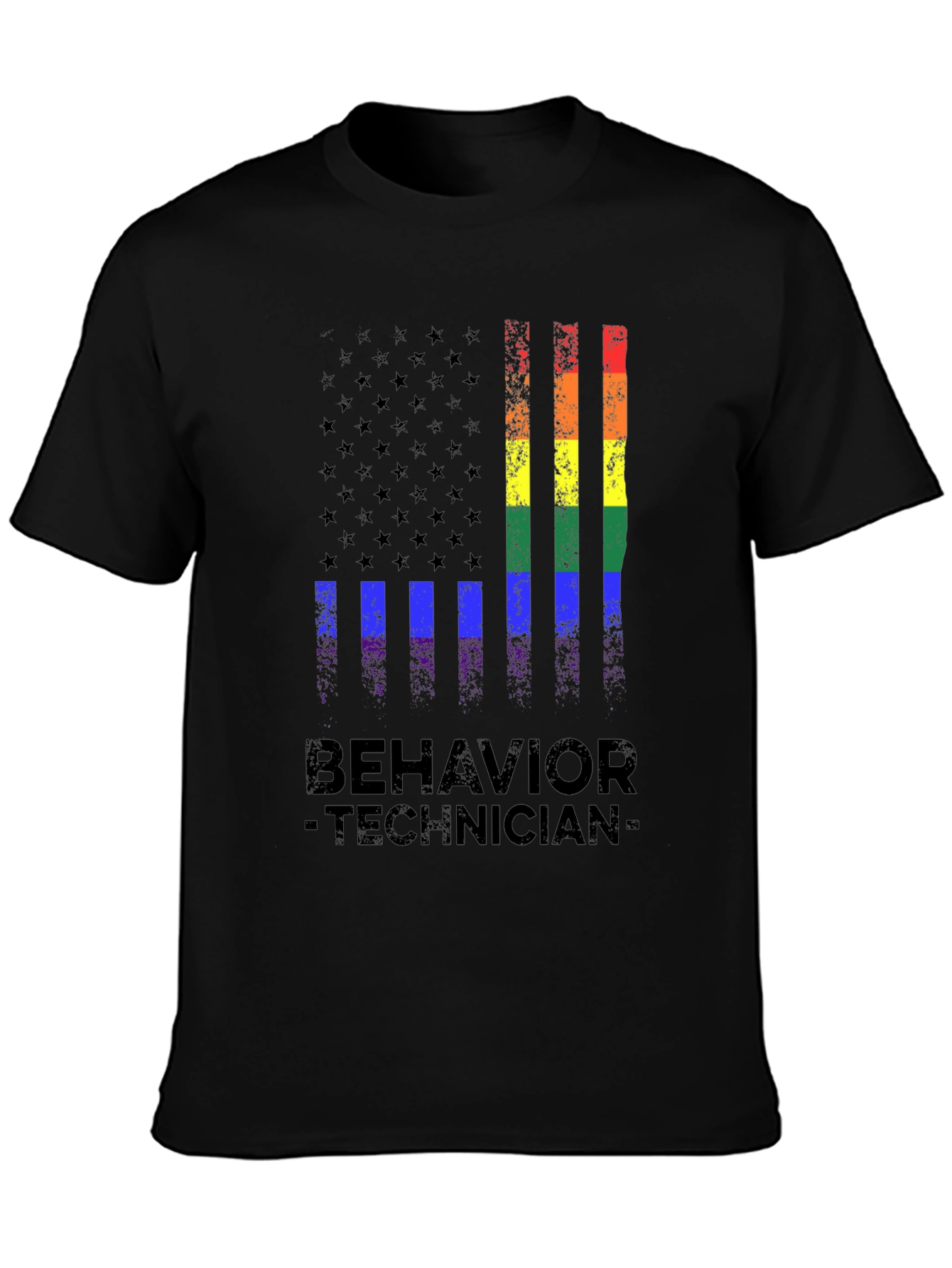 Behavior Technician Pride Flag T-Shirt