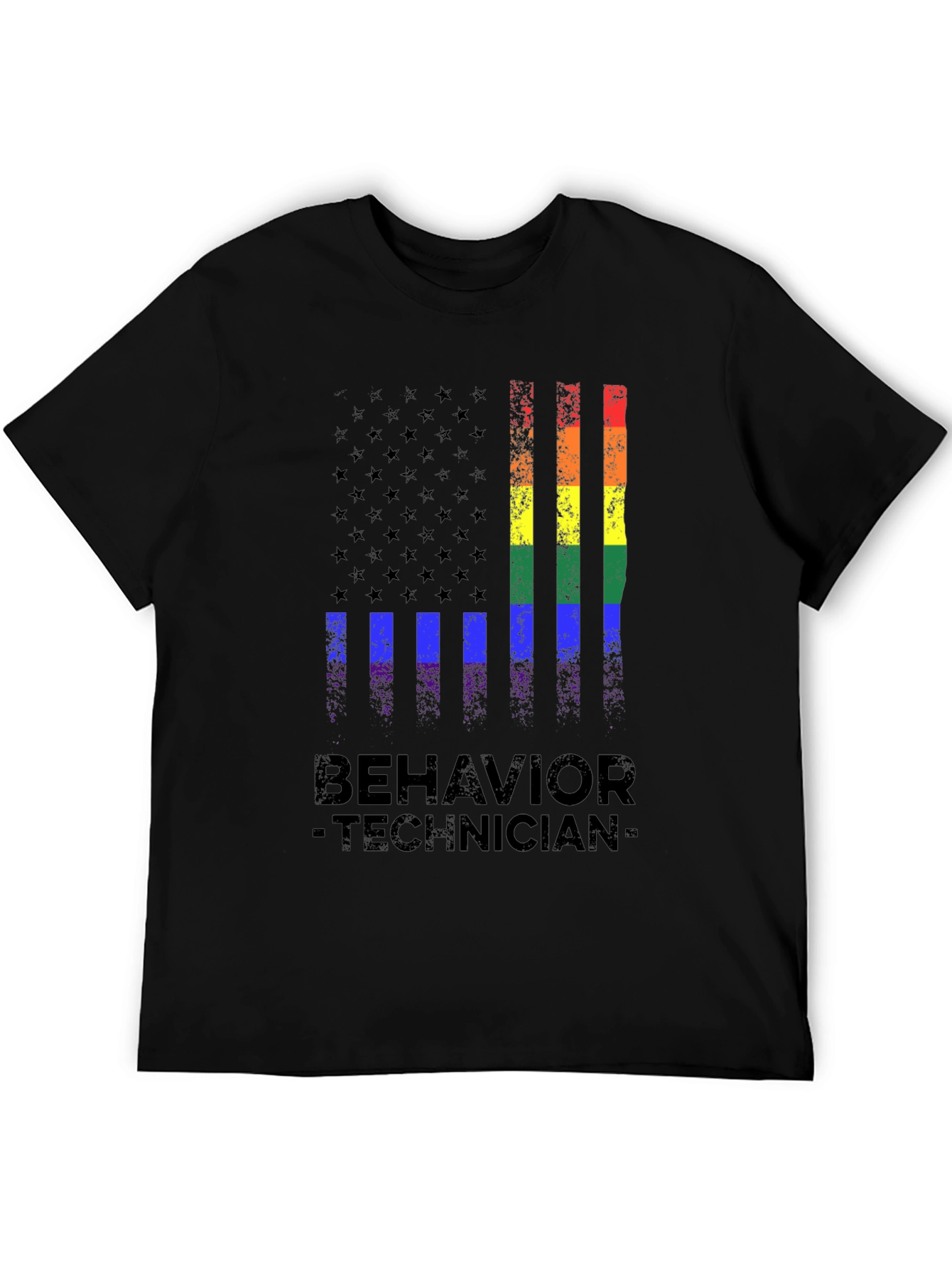 Behavior Technician Pride Flag T-Shirt