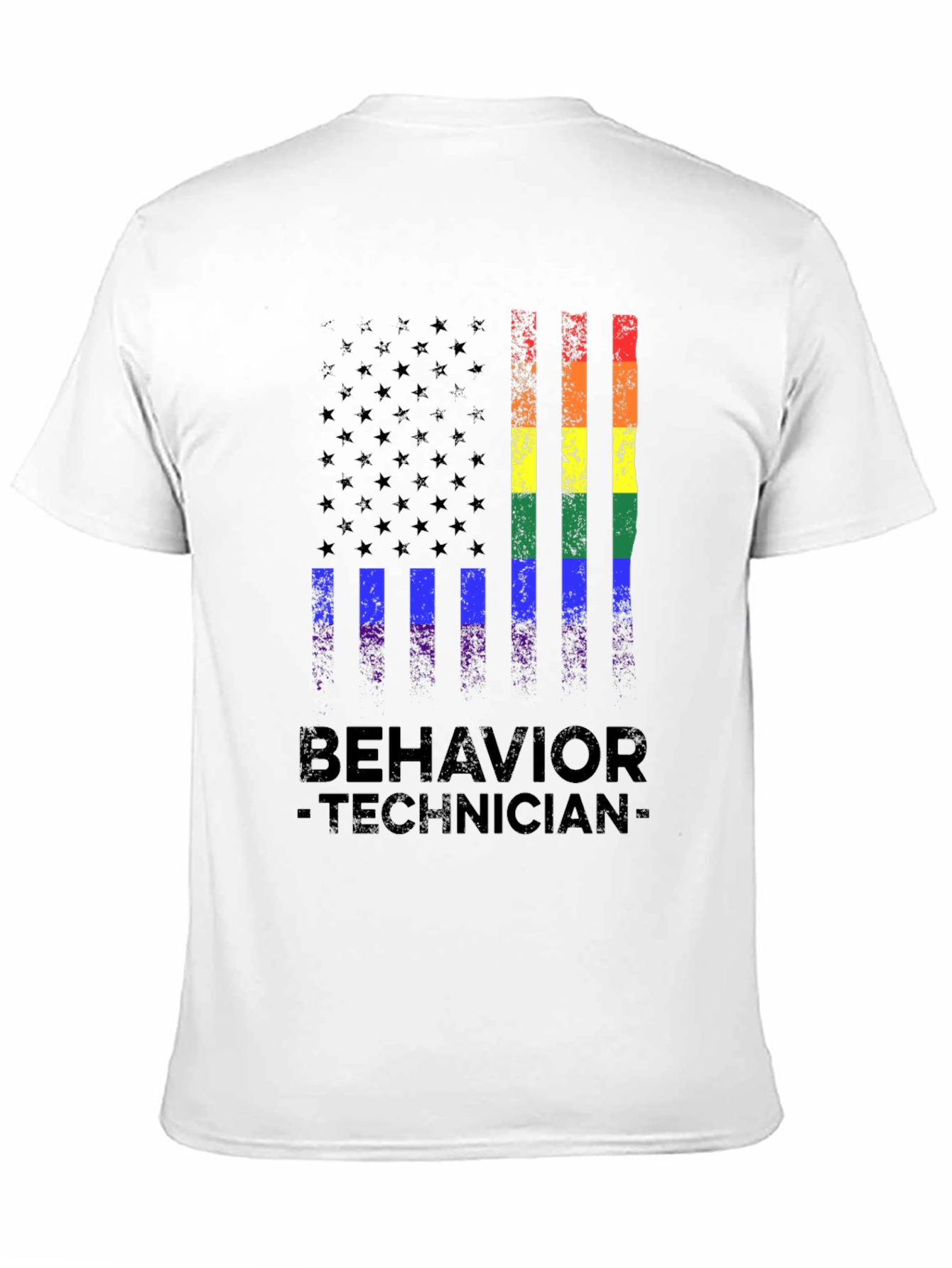 Behavior Technician Pride Flag T-Shirt