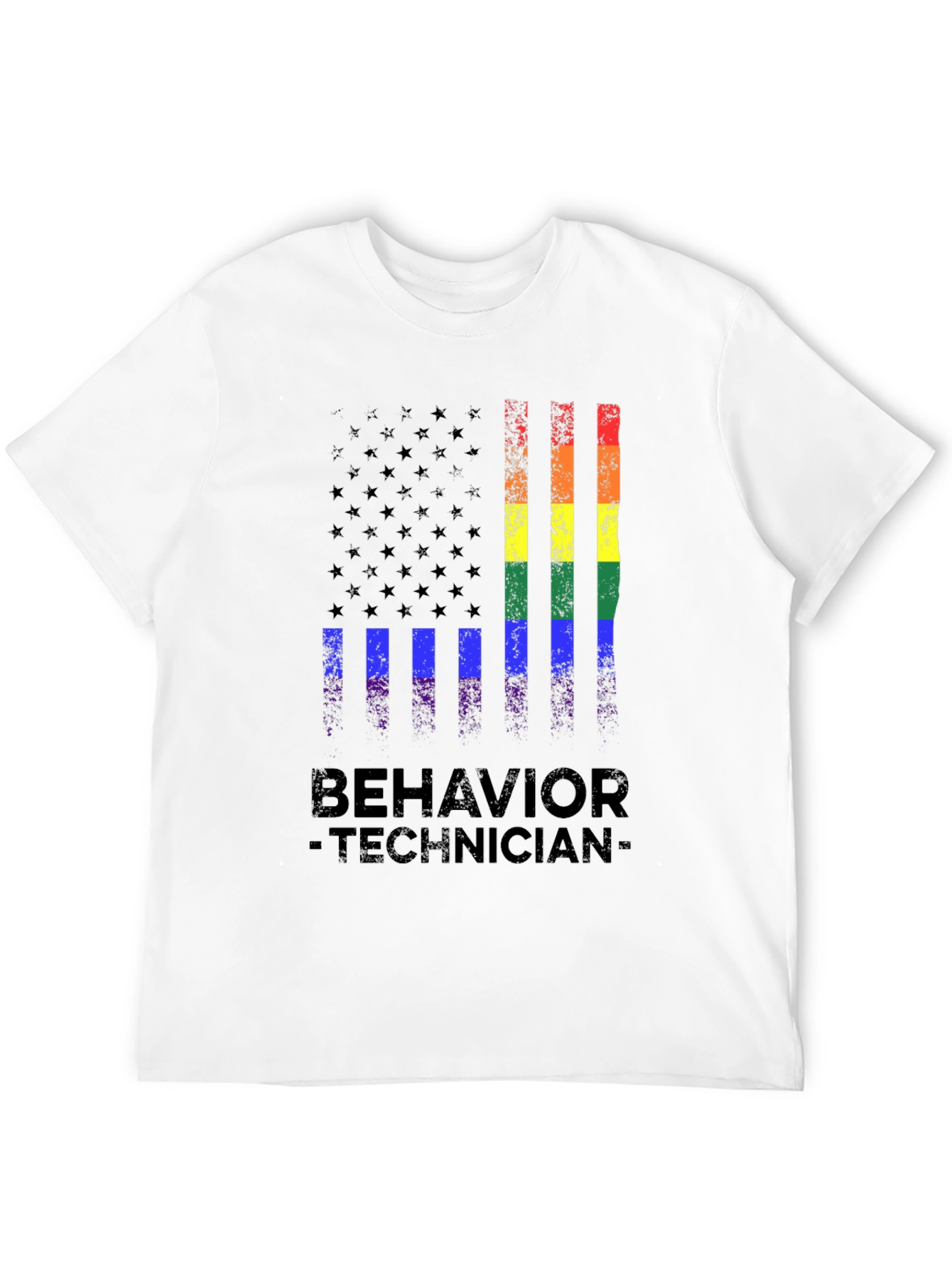 Behavior Technician Pride Flag T-Shirt