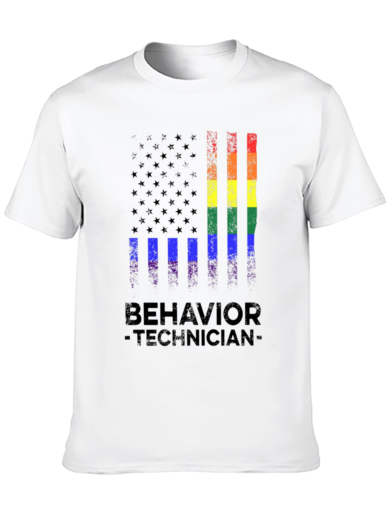 Behavior Technician Pride Flag T-Shirt