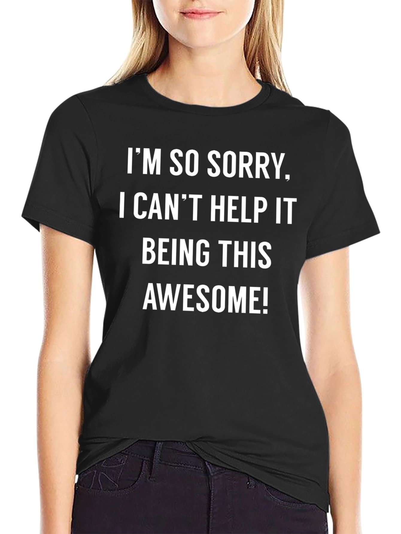 Funny Awesome Graphic Tee - Mens Black T-Shirt