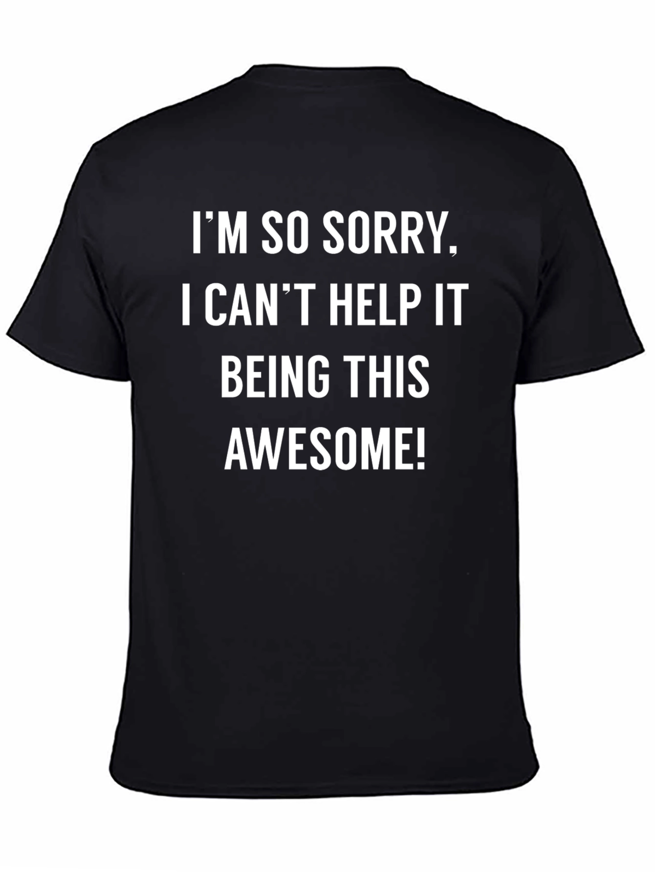 Funny Awesome Graphic Tee - Mens Black T-Shirt