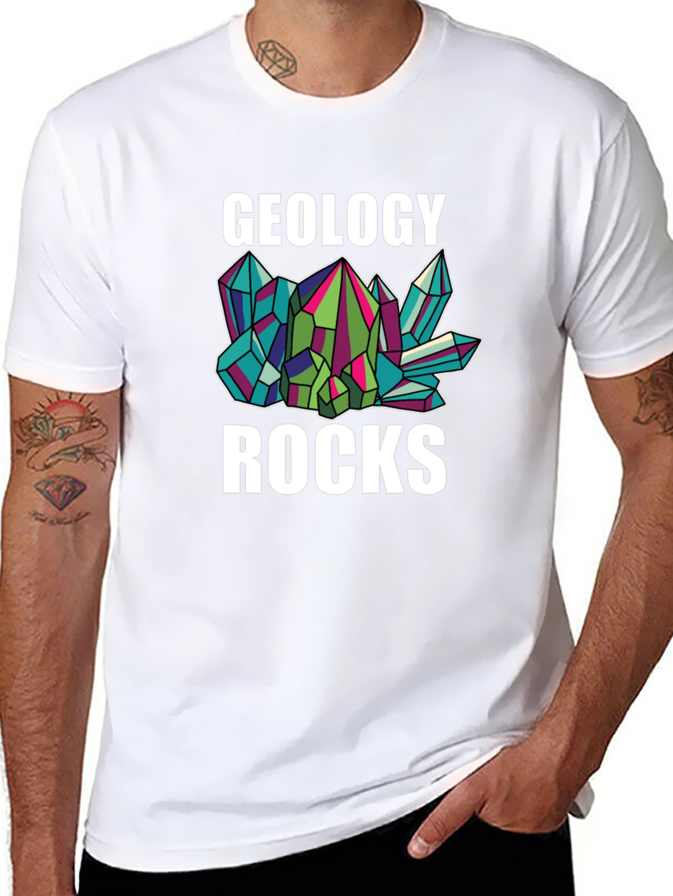 Geology Rocks T-Shirt Crystal Design