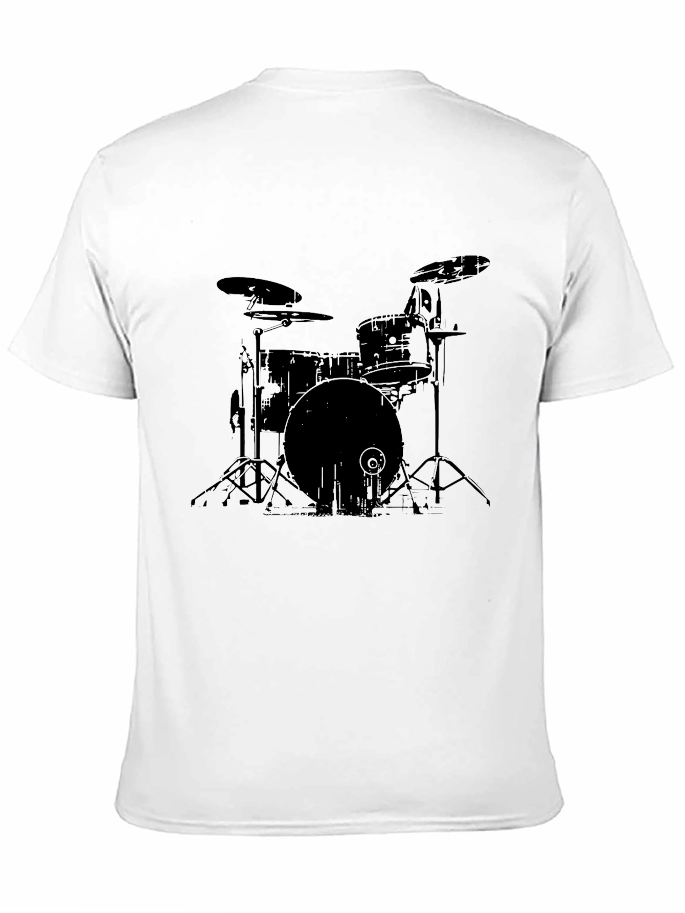 Drum Kit Graphic Tee - Black