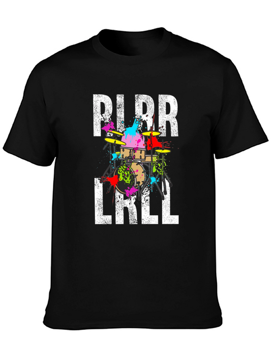 PLRR LRLL Drum T-Shirt - Unique Music Tee