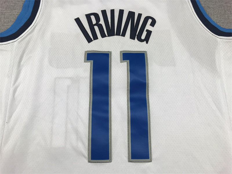 Men's Dallas Mavericks Kyrie Irving #11 White Fastbreak Jerseys - Association Edition