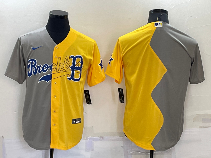 Men's Boston Red Sox Gray/Gold Blank Jerseys
