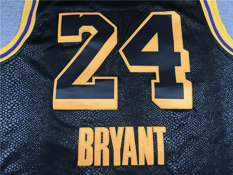 Men's Los Angeles Lakers Kobe Bryant #24 Black Player Jerseys