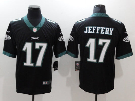 Men's Philadelphia Eagles Alshon Jeffery #17 Black Game Jerseys