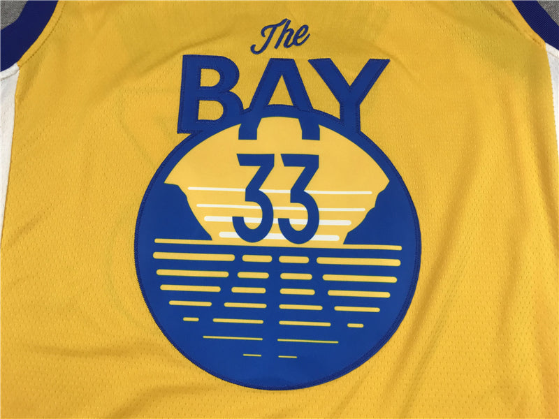 Men's Golden State Warriors James Wiseman Gold Fast Break Team Replica Jerseys