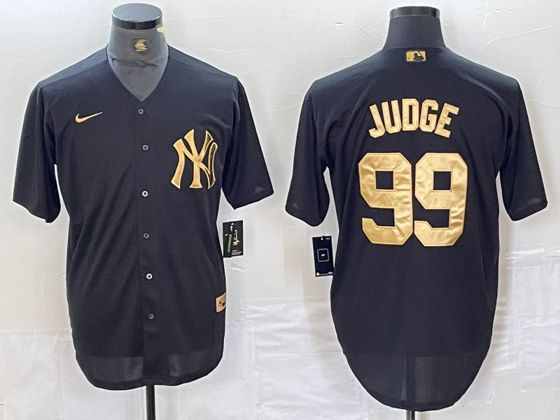 Men's New York Yankees Aaron Judge #99 Black Limited Player Jerseys