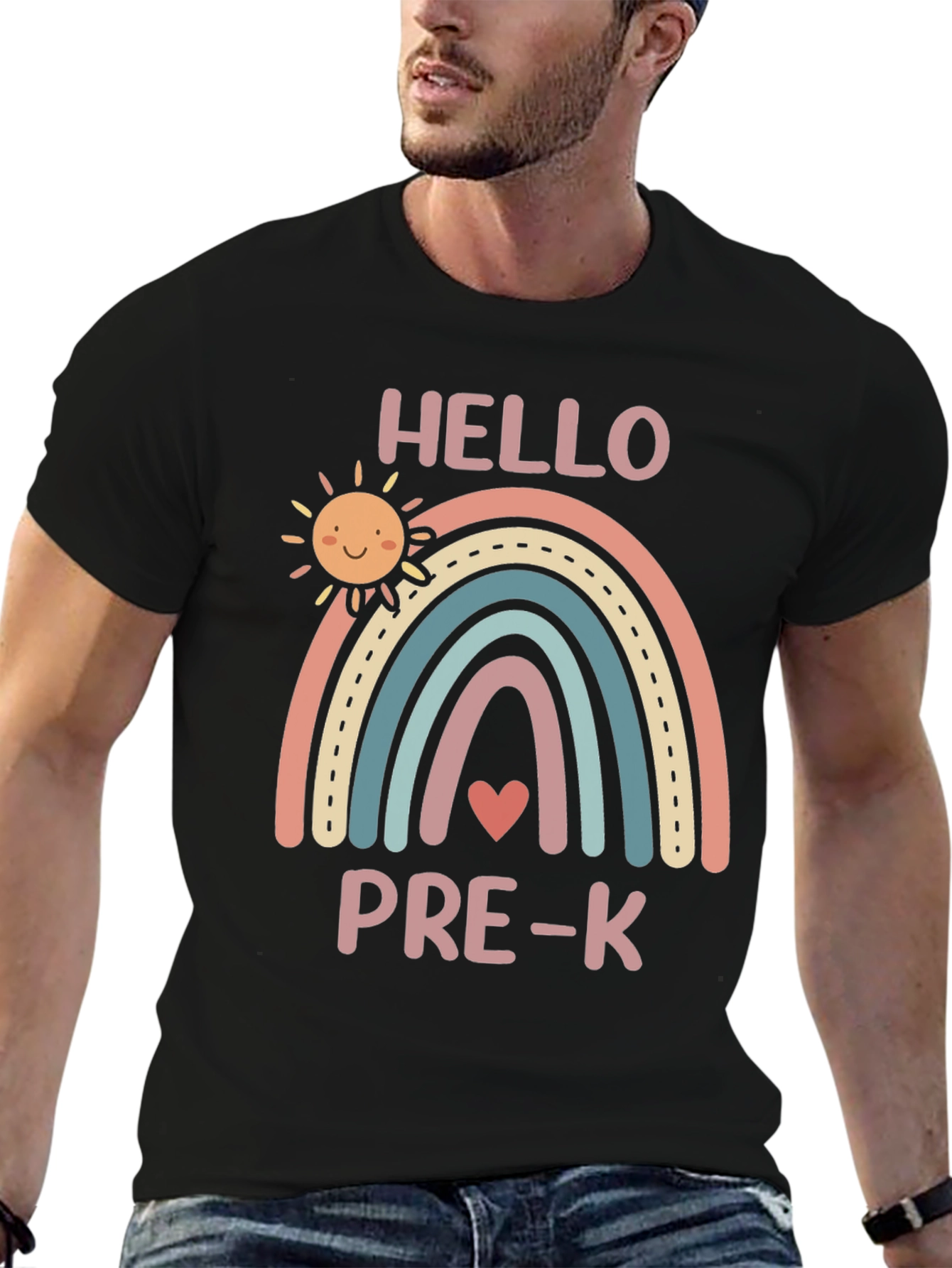 Hello Pre-K Rainbow Graphic Tee