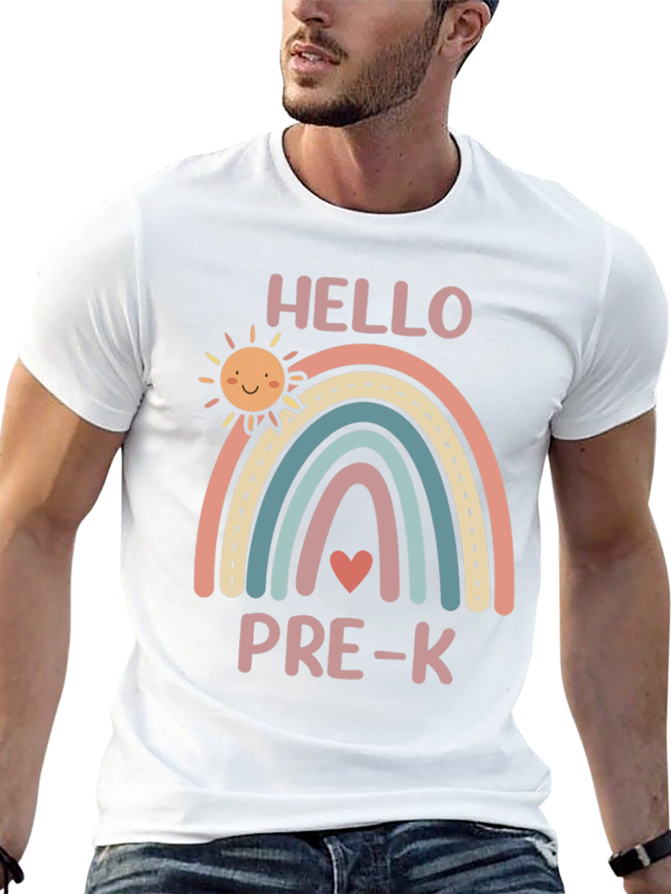Hello Pre-K Rainbow Graphic Tee