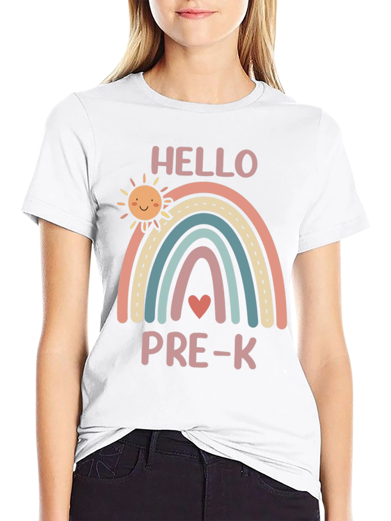 Hello Pre-K Rainbow Graphic Tee