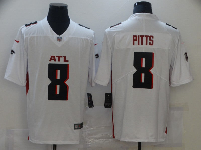 Men's Atlanta Falcons Kyle Pitts #8 White Game Player Jerseys