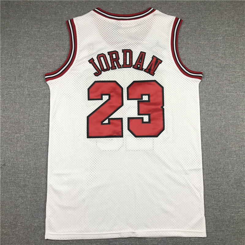 Men's Chicago Bulls Michael Jordan #23 White 1998 All Star Hardwood Classics Authentic Jerseys